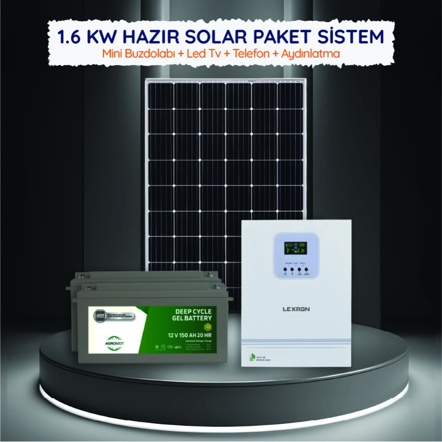 1.6KW HAZIR SOLAR PAKET SİSTEM