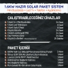 1.6KW Hazır Solar Paket Sistem