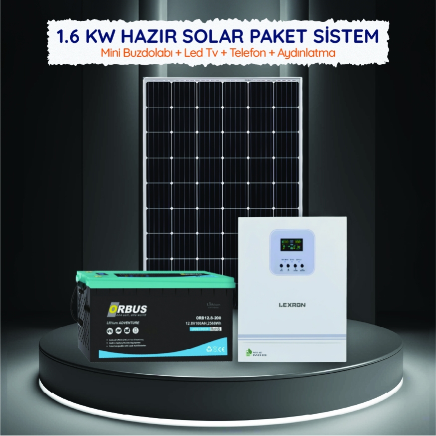 1.6KW Hazır Solar Paket Sistem