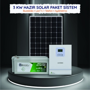 3 KW HAZIR SOLAR PAKET SİSTEM